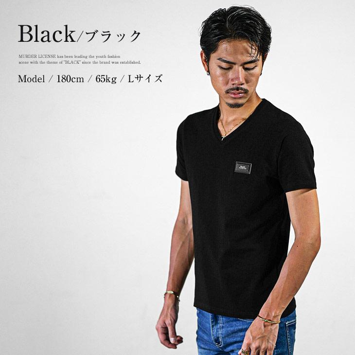 BLACK by VANQUISH（ブラックバイバンキッシュ） Vネック Tシャツ