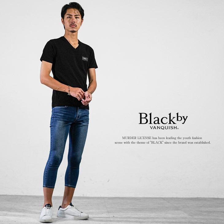 BLACK by VANQUISH（ブラックバイバンキッシュ） Vネック Tシャツ