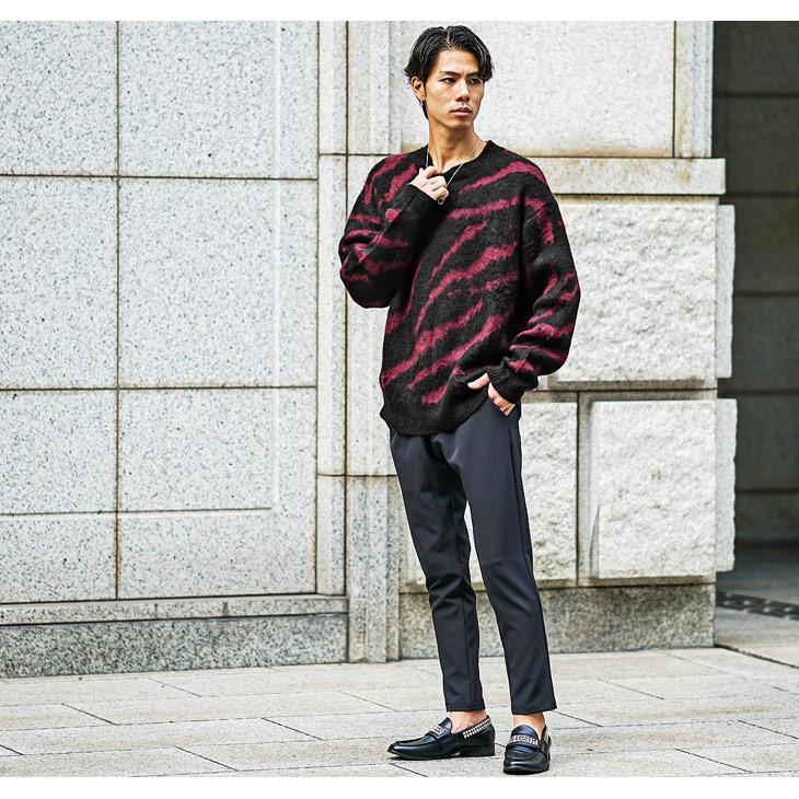 SOMEDIFF ニット メンズ オーバーサイズ ブランド モヘアタッチ SOMEDIFF ニット メンズ オーバーサイズ ブランド モヘアタッチ