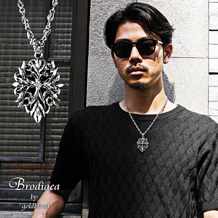 ネックレス メンズ シルバー ネックレス ごつめ ネックレス 十字架 クロスネックレス メンズ 真鍮 かっこいい プレゼント ちょいワル お兄系 オラオラ系 :67255:joker by EverGreen 通販 ネックレス イエロー 十字架 クロス アクセサリー シルバー メンズ