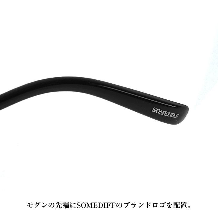 サングラス メンズ カラーレンズ 薄め 伊達メガネ メンズ スクエア型 サングラス ブランド クリアレンズ おしゃれ グラサン サーフ系 ちょいワル お兄系 | SOMEDIFF | 14