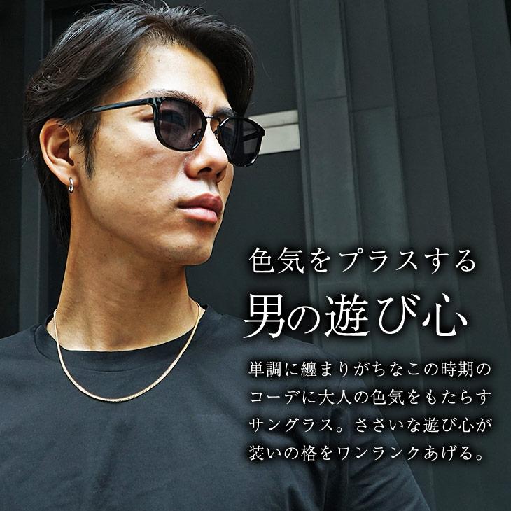 サングラス メンズ カラーレンズ 薄め 伊達メガネ メンズ スクエア型 サングラス ブランド クリアレンズ おしゃれ グラサン サーフ系 ちょいワル お兄系 | SOMEDIFF | 03