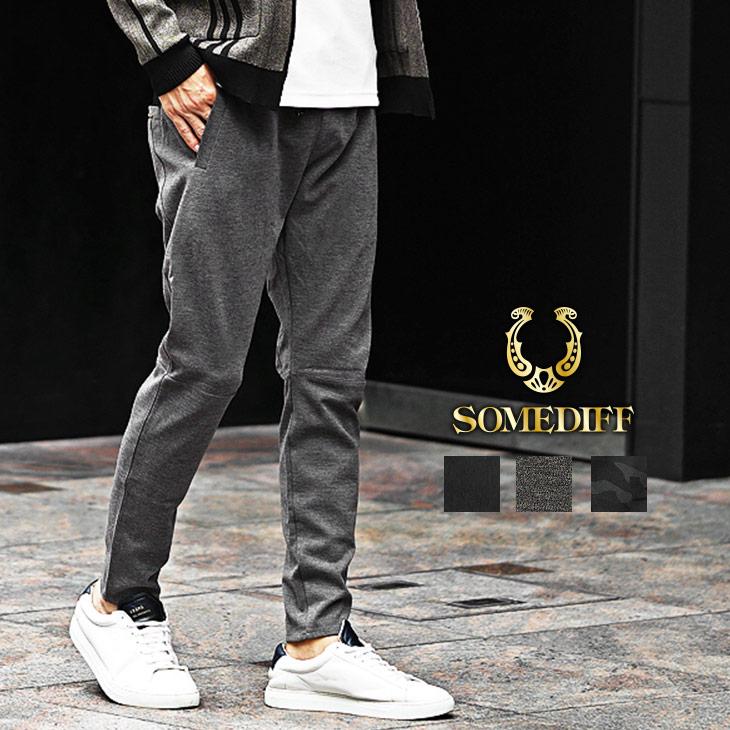 SOMEDIFF（サムディフ） テーパードパンツ メンズ ストレッチ ウエスト