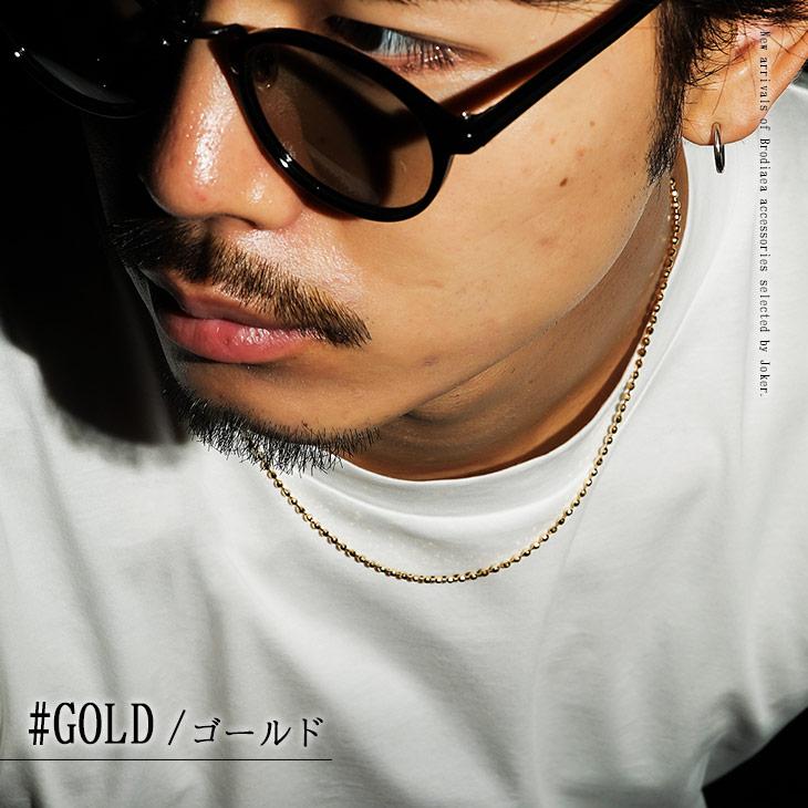 joker 14金 ネックレス メンズ シンプル 金 ゴールド K14 7.38g