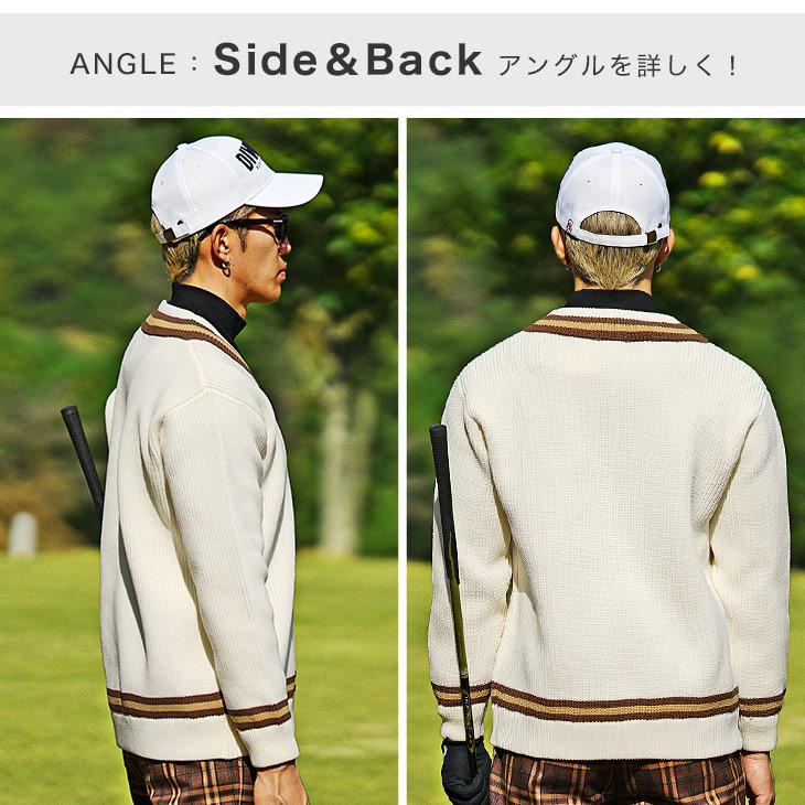 DIVINER GOLF 【DIVINER GOLF】ゴルフウェア メンズ ニット V DIVINER GOLF 【DIVINER GOLF】ゴルフウェア メンズ ニット V
