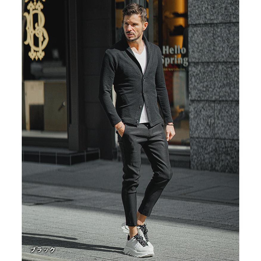 SOMEDIFF（サムディフ） ショールカラー カーディガン メンズ シア