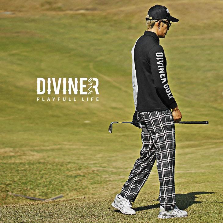 【DIVINER GOLF】ゴルフウェア メンズ ポロシャツ メンズ 長袖 切り替え 長袖ポロシャツ メンズ ブランド ゴルフ トップス 秋物 秋冬 ディバイナーゴルフ｜evergreen92｜09