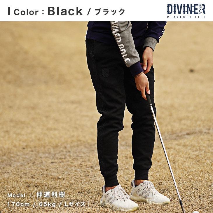 【DIVINER GOLF】ゴルフウェア メンズ ボトムス メンズ ブランド ロングパンツ ゴルフウェア メンズ 刺繍 おしゃれ ブラック ブルー 春 ディバイナーゴルフ｜evergreen92｜06