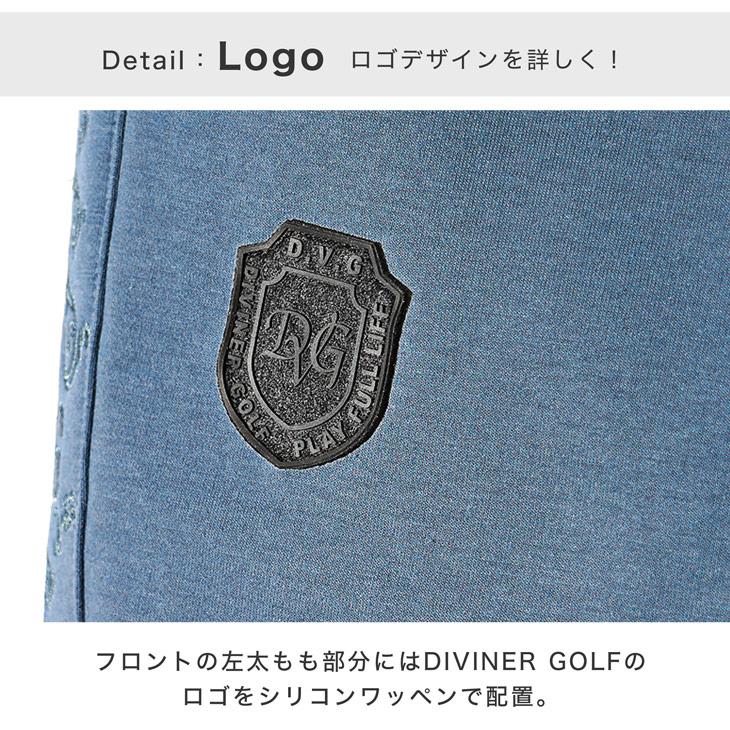 【DIVINER GOLF】ゴルフウェア メンズ ボトムス メンズ ブランド ロングパンツ ゴルフウェア メンズ 刺繍 おしゃれ ブラック ブルー 春 ディバイナーゴルフ｜evergreen92｜09