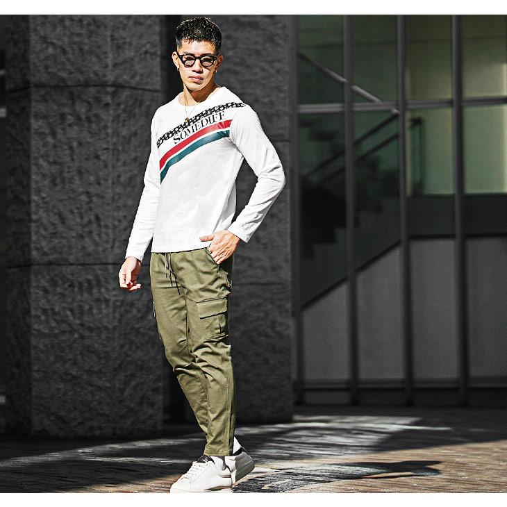SOMEDIFF（サムディフ） 長袖Tシャツ メンズ ブランド ロゴ Tシャツ