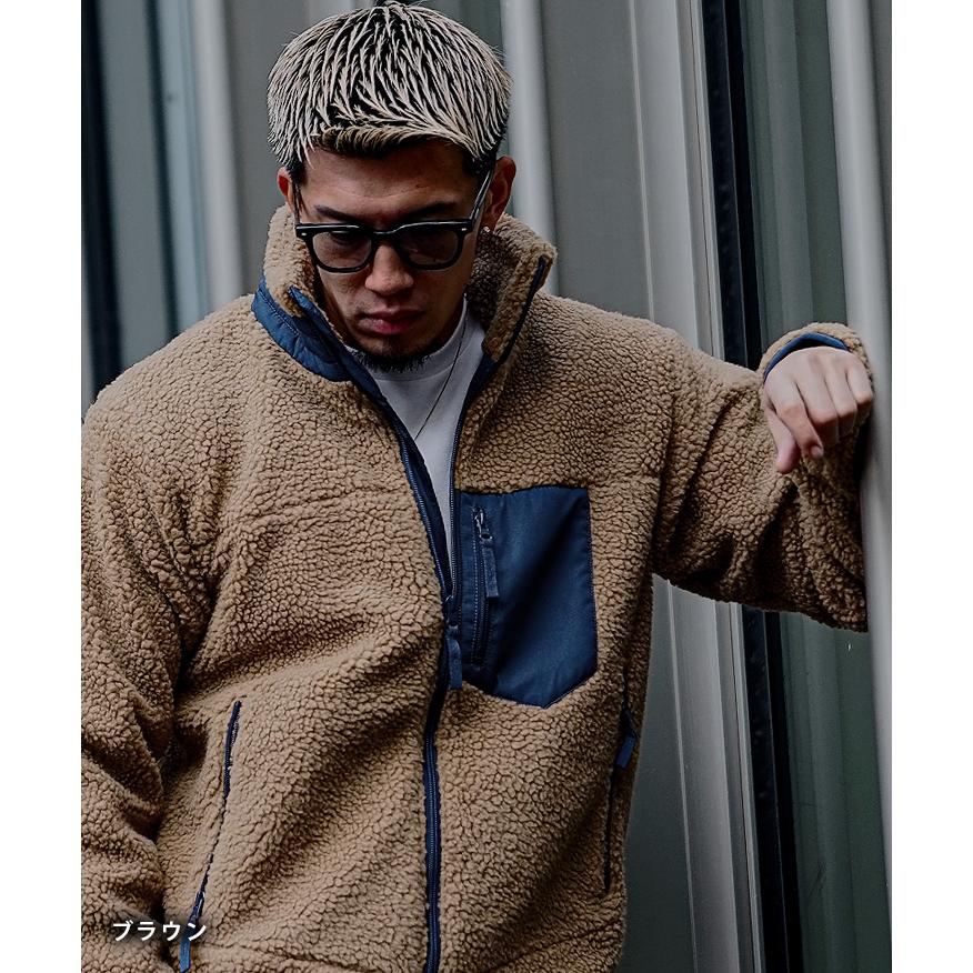 joker（ジョーカー） ボア ジャケット メンズ 大人 ボア ブルゾン ボア