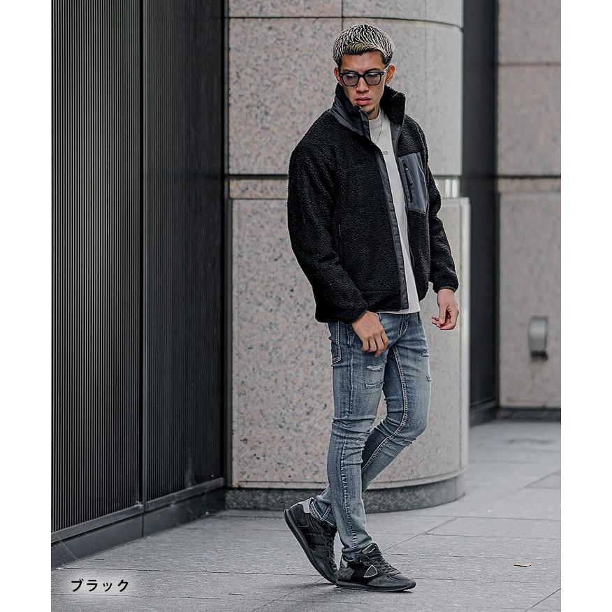 joker（ジョーカー） ボア ジャケット メンズ 大人 ボア ブルゾン ボア