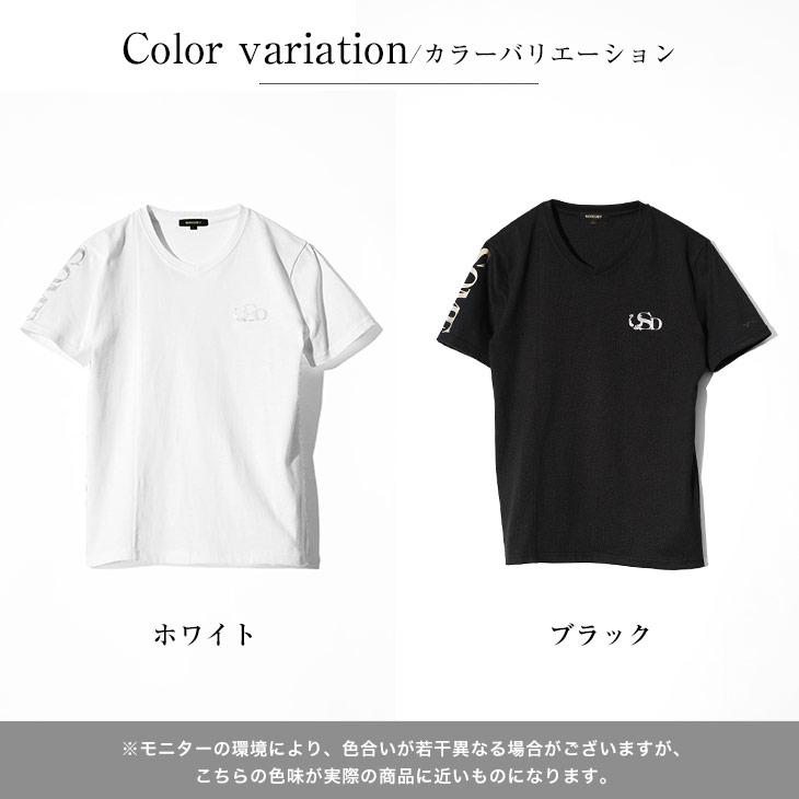 クルーネック Tシャツ メンズ 半袖Tシャツ ブランド 箔プリント ロゴT カットソー 白Tシャツ 黒Tシャツ ホワイト タイト 夏 夏服  春夏 オラオラ系 ちょいワル｜evergreen92｜13