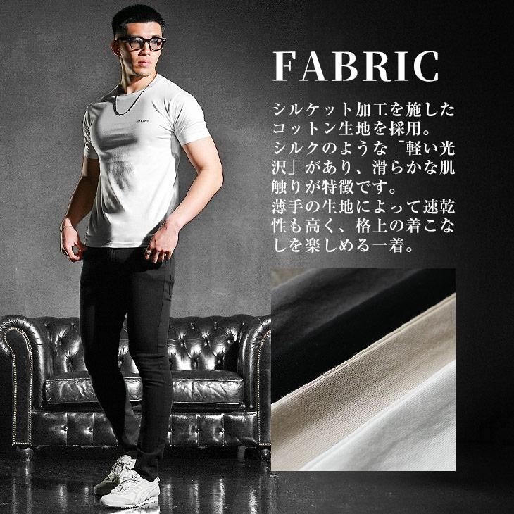 SOMEDIFF ロゴTシャツ メンズ Tシャツ タイト ワンポイント 半袖T  