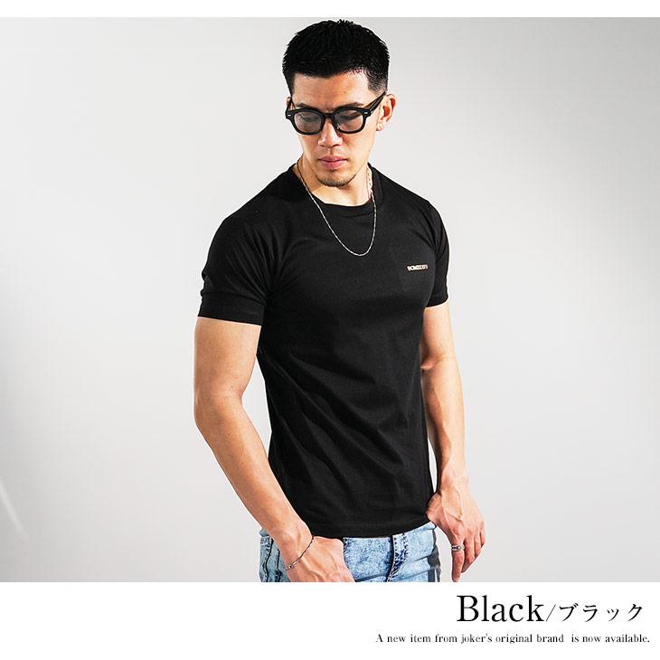 ロゴTシャツ メンズ Tシャツ タイト Tシャツ ワンポイント 半袖Tシャツ 