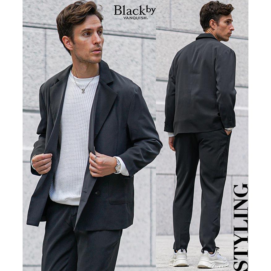 ジャケット・アウター two BLACK by VANQUISH（ブラックバイバンキッシュ） ダブルジャケット