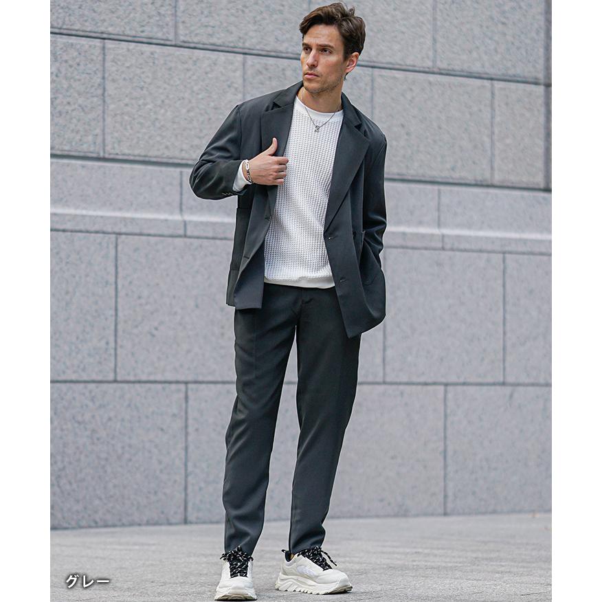 ダブルジャケットスーツ メンズ スーツ セットアップ ダブル テーラードジャケット グラデーション加工 グレー 上下セット カジュアルスーツ 細身 ホスト 秋 秋服 秋物 秋冬 メンズファッション お兄系 オラオラ系 ちょいワル  Black by VANQUISH ブラックバイヴァンキッシュ BLACK by VANQUISH（ブラックバイバンキッシュ） ダブルジャケット