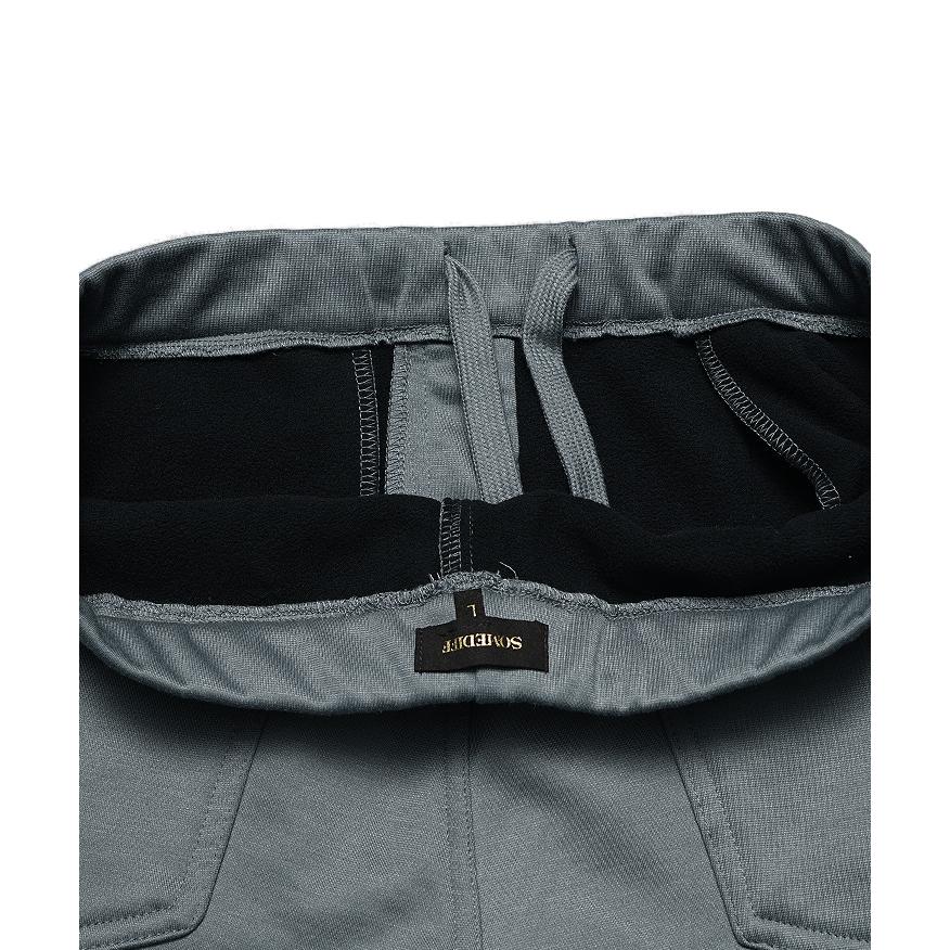 V12 グレー ジッパーポケット付きパンツ Sサイズ SOMEDIFF（サムディフ） 【クーポン利用で10％オフ！】 裏起毛