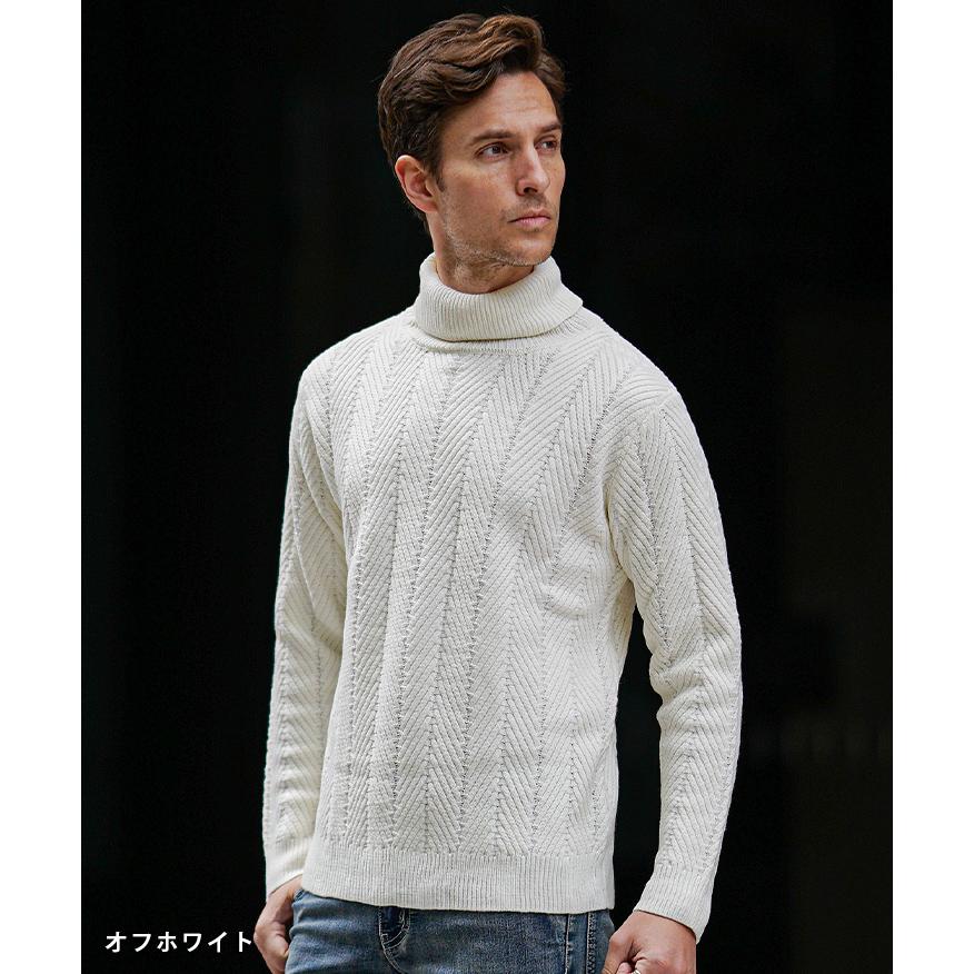 レザレクション　ホワイトニットセーター　メンズ　L レザレクション ホワイトニットセーター メンズ L レザレクション