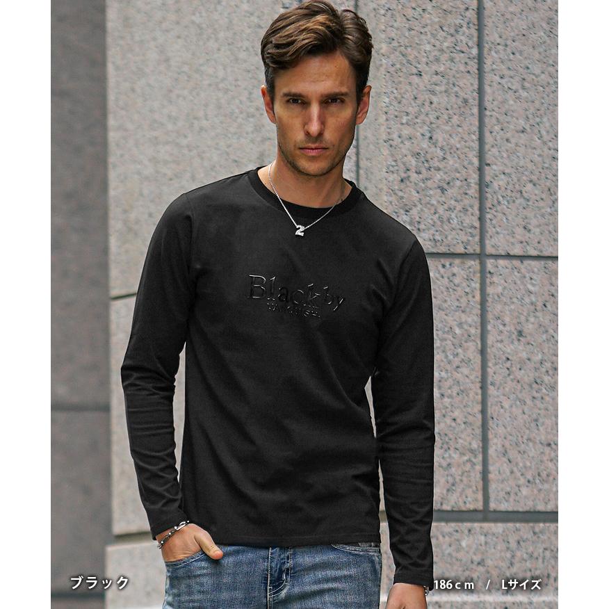 ブラック 長袖カットソー JIGGYS SHOP（ジギーズショップ） ロンT Tシャツ メンズ トップス