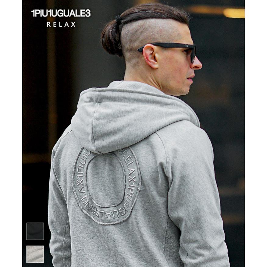 1PIU1UGUALE3 RELAX ウノピュウノウグァーレトレ ジップパーカー