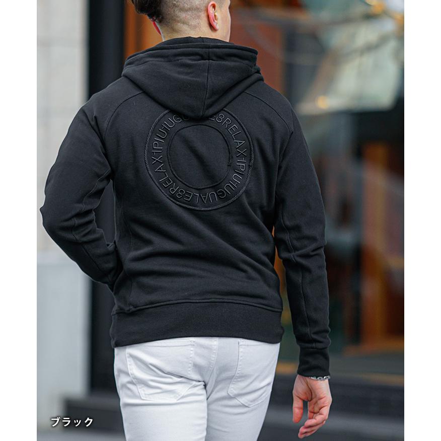 1PIU1UGUALE3 RELAX ウノピュウノウグァーレトレ ジップパーカー