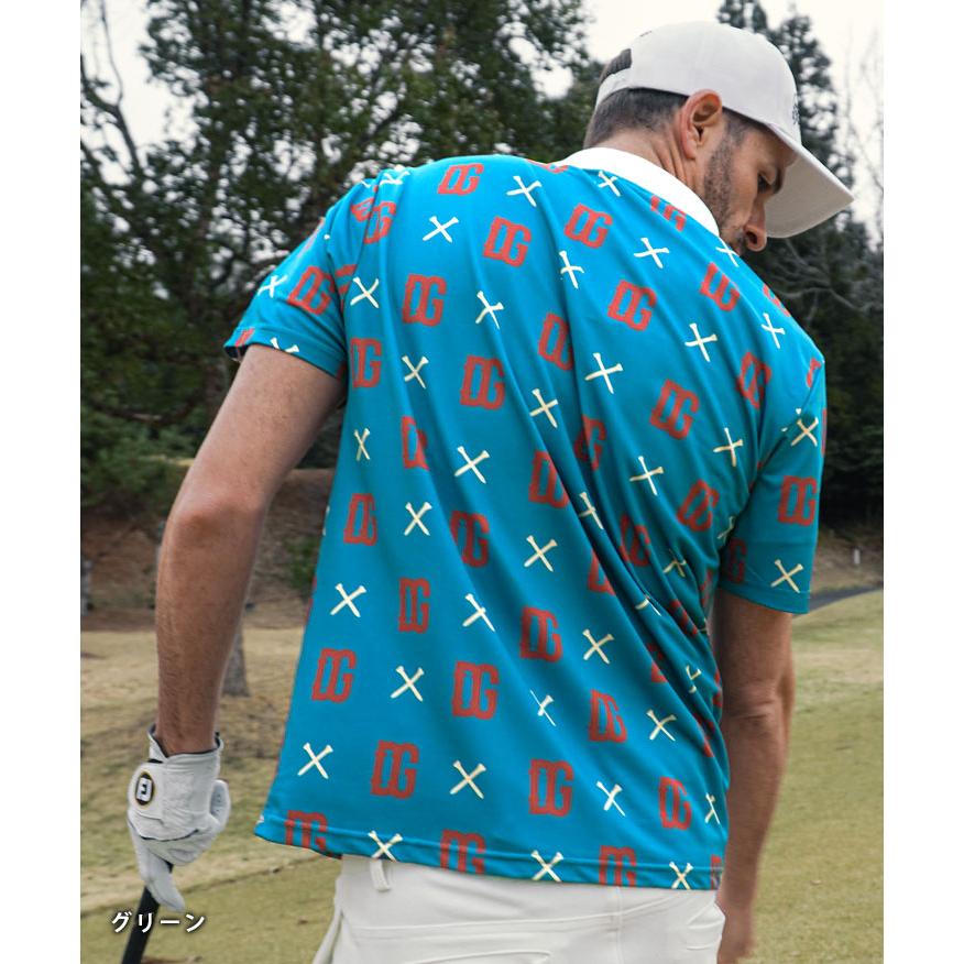 80s dunhill Golf ダイヤモンドパターン 総柄 ポロシャツ L dunhill チェック柄 ポロシャツ L - メルカリ