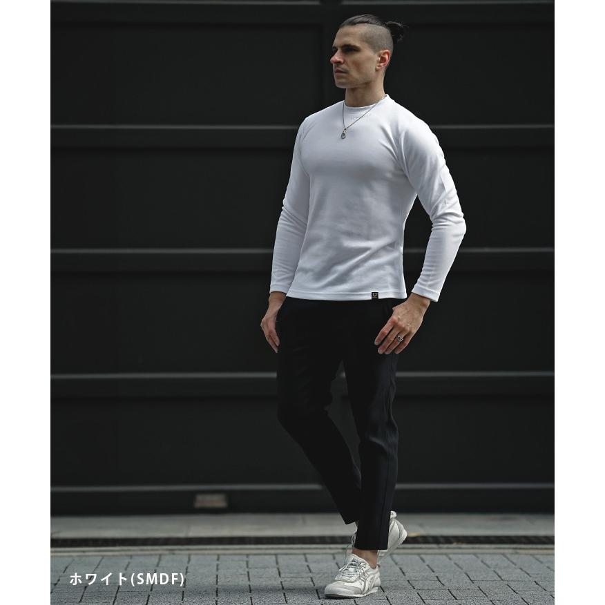 SOMEDIFF（サムディフ） Tシャツ メンズ 長袖 ワンポイント 白Tシャツ