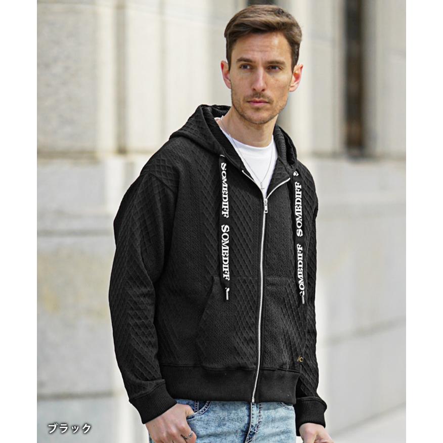 SOMEDIFF（サムディフ） パーカー メンズ ジップパーカー ブランド