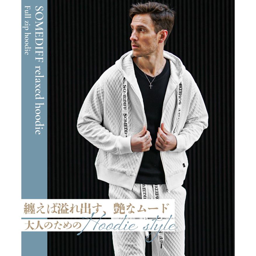 SOMEDIFF（サムディフ） パーカー メンズ ジップパーカー ブランド