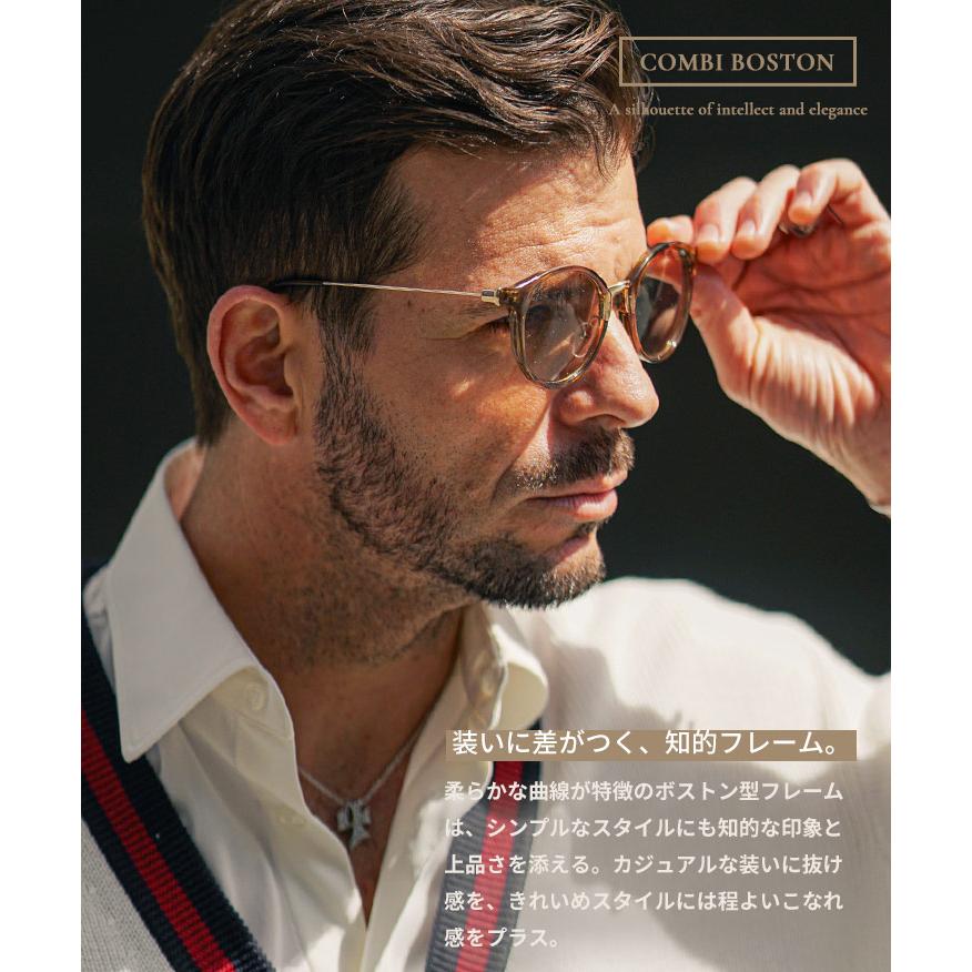 サングラス メンズ 薄い色 丸メガネ グラサン グレーレンズ カラーレンズ 黒縁 伊達メガネ ボストン メガネ ドライブ ケース付き 夏 夏服 joker ジョーカー | SOMEDIFF | 05