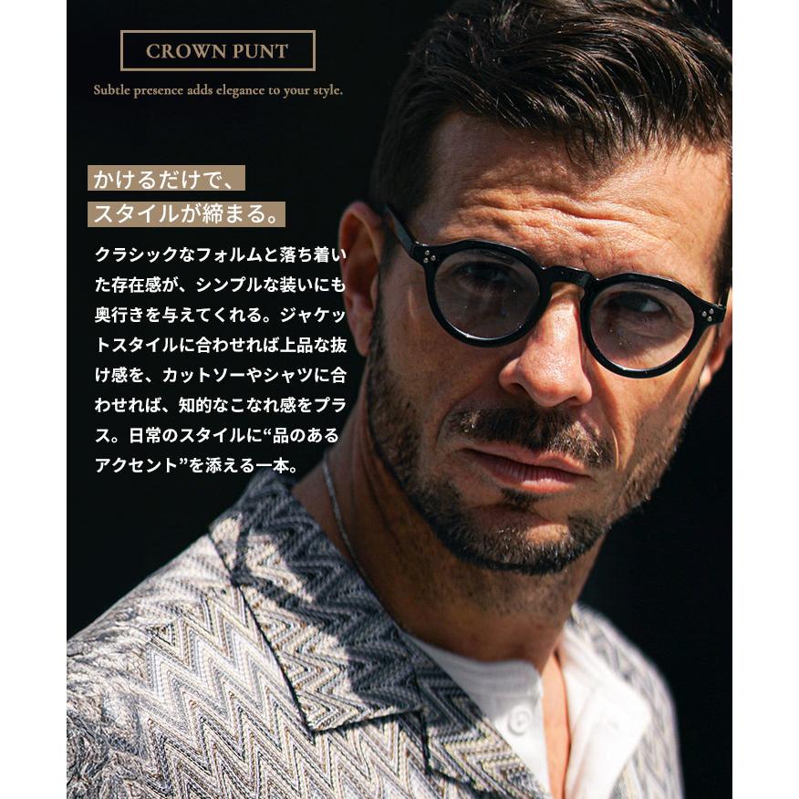 サングラス メンズ 薄い色 丸メガネ グラサン カラーレンズ 黒縁 伊達メガネ クラウンパント メガネ ボストン ドライブ ケース付き 夏 夏服 joker ジョーカー | SOMEDIFF | 03