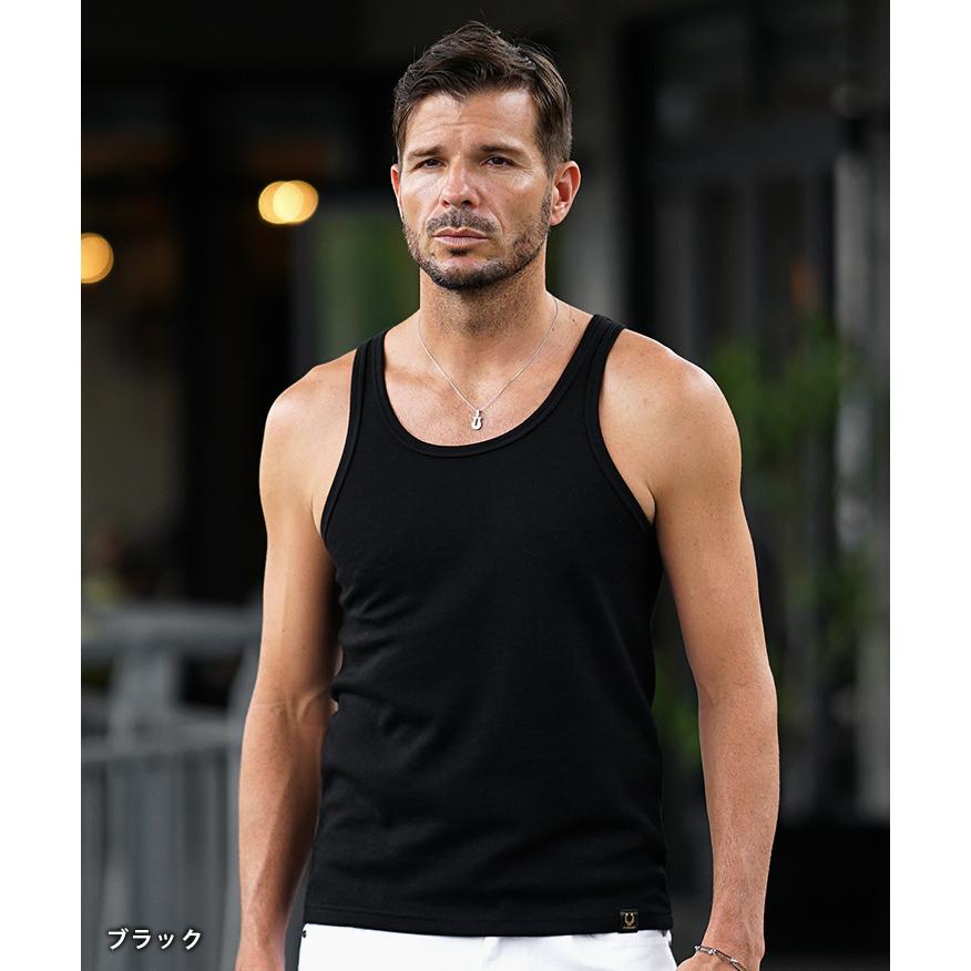 SOMEDIFF（サムディフ） タンクトップ メンズ ストレッチ タンク 無地