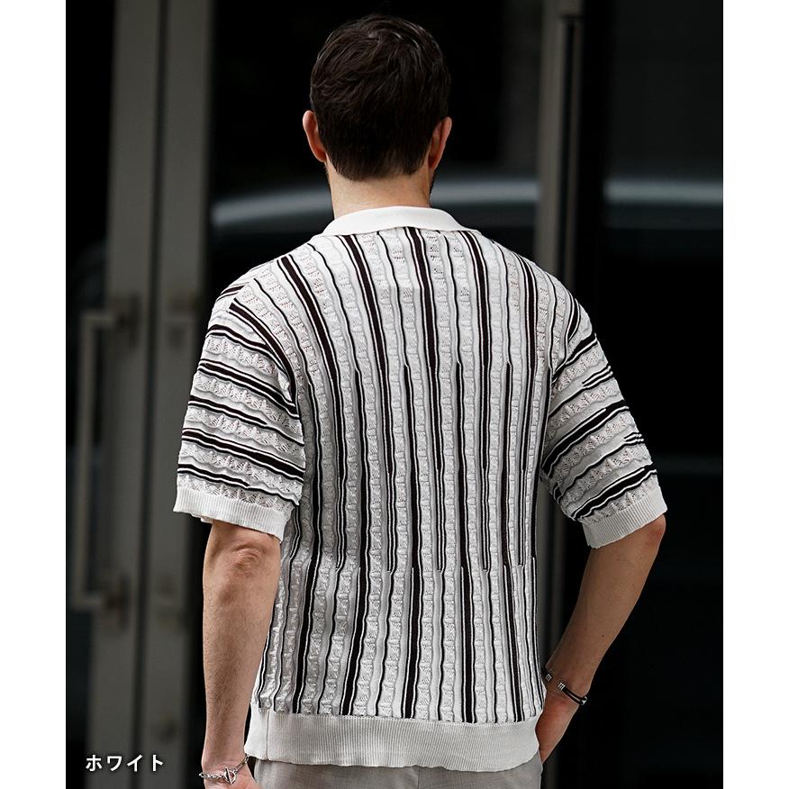 joker（ジョーカー） サマーニット メンズ シャツ 半袖 カーディガン