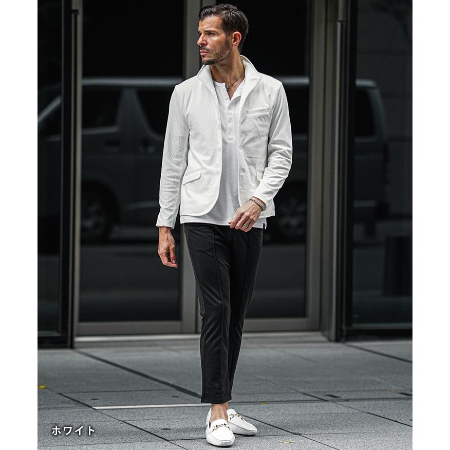 joker ジャケット メンズ ヘリンボーン 立ち襟 イタリアン