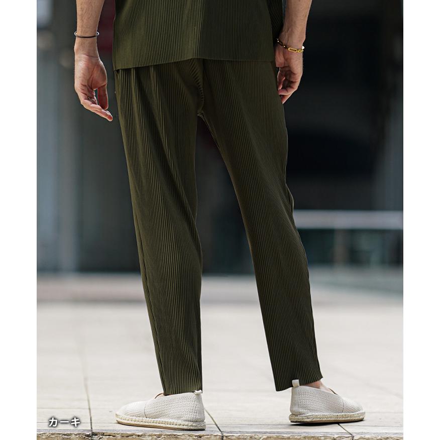 360°MASTER 1プリーツ テーパード イージーパンツ -セットアップ対応