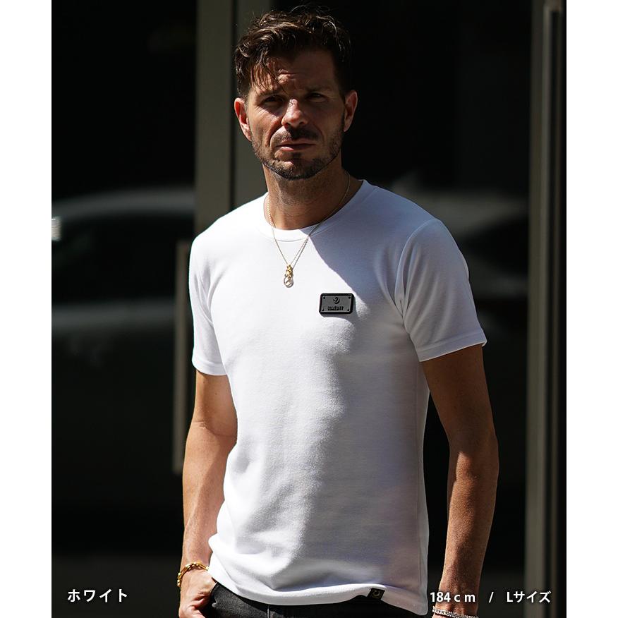 SOMEDIFF（サムディフ） Tシャツ メンズ 半袖 ストレッチ 厚手 白T