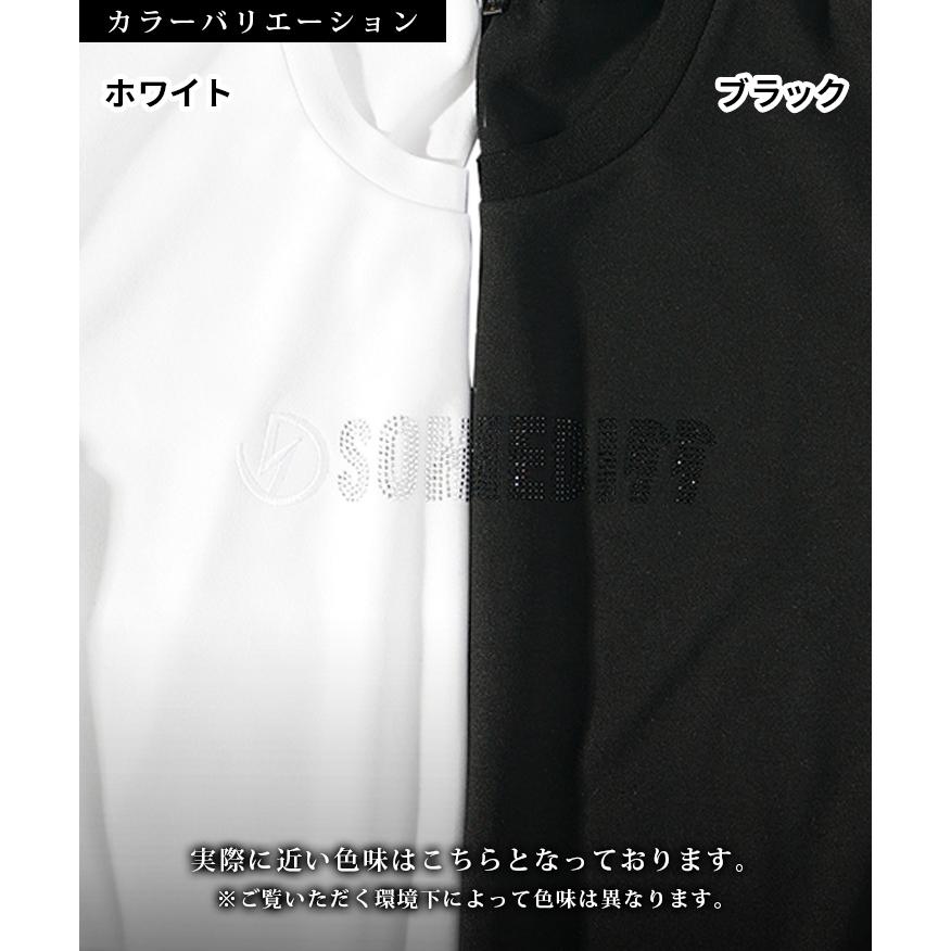 SOMEDIFF（サムディフ） Tシャツ メンズ 半袖 ストレッチ ライン