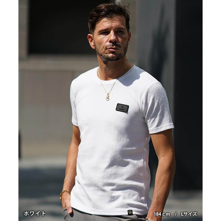 SOMEDIFF（サムディフ） Tシャツ メンズ 半袖 ストレッチ 厚手 白T