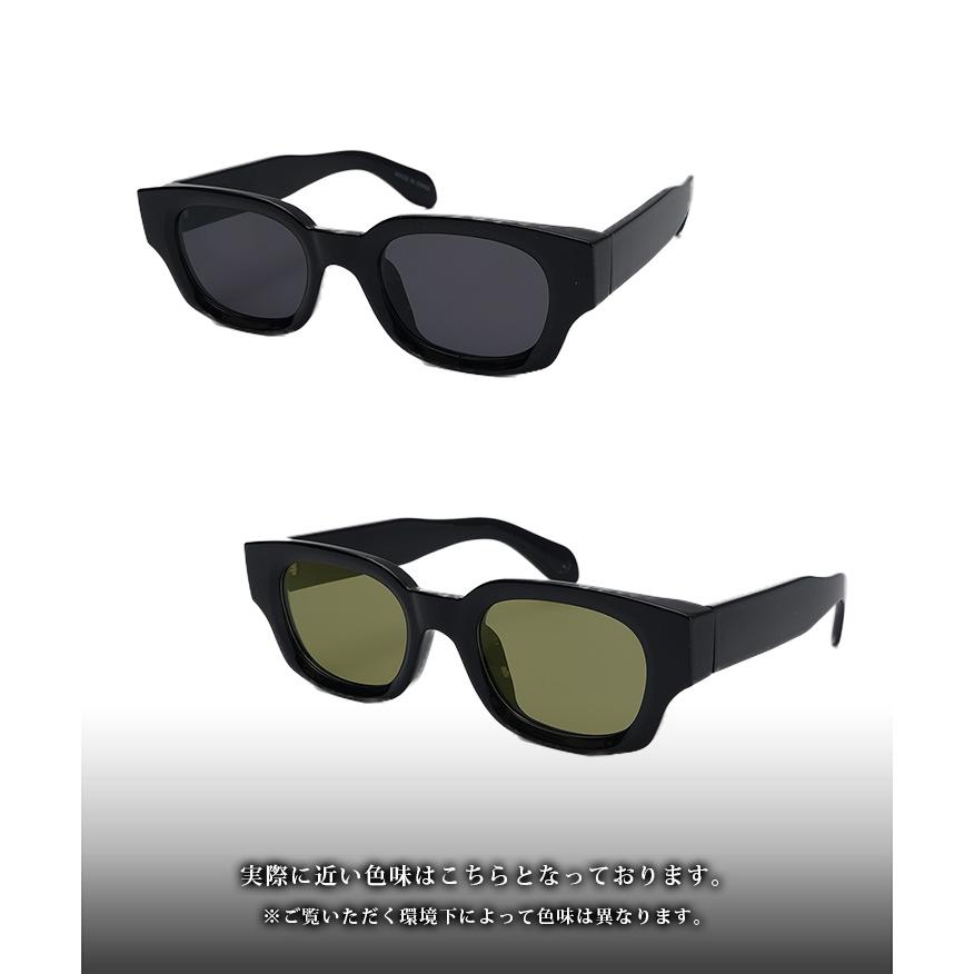 joker（ジョーカー） サングラス メンズ 薄い 色 横長 長方形 四角 太