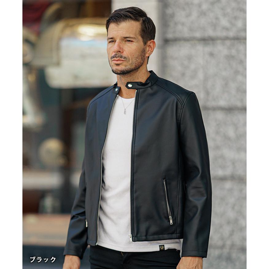 joker シングル ライダースジャケット メンズ レザージャケット