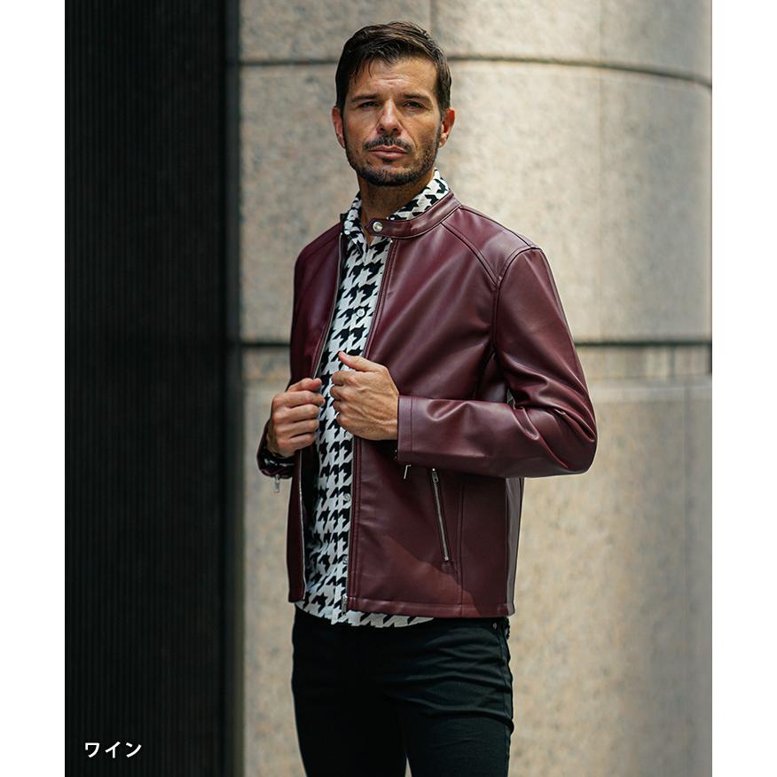 joker（ジョーカー） シングル ライダースジャケット メンズ レザー