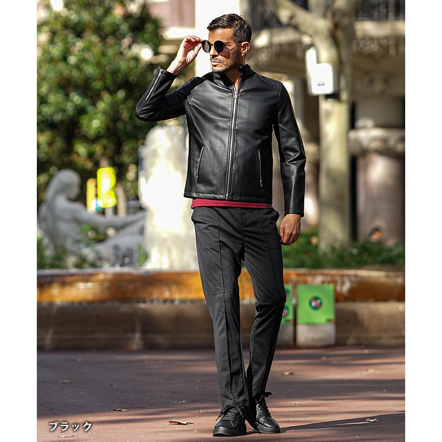 joker（ジョーカー） シングル ライダースジャケット メンズ レザー