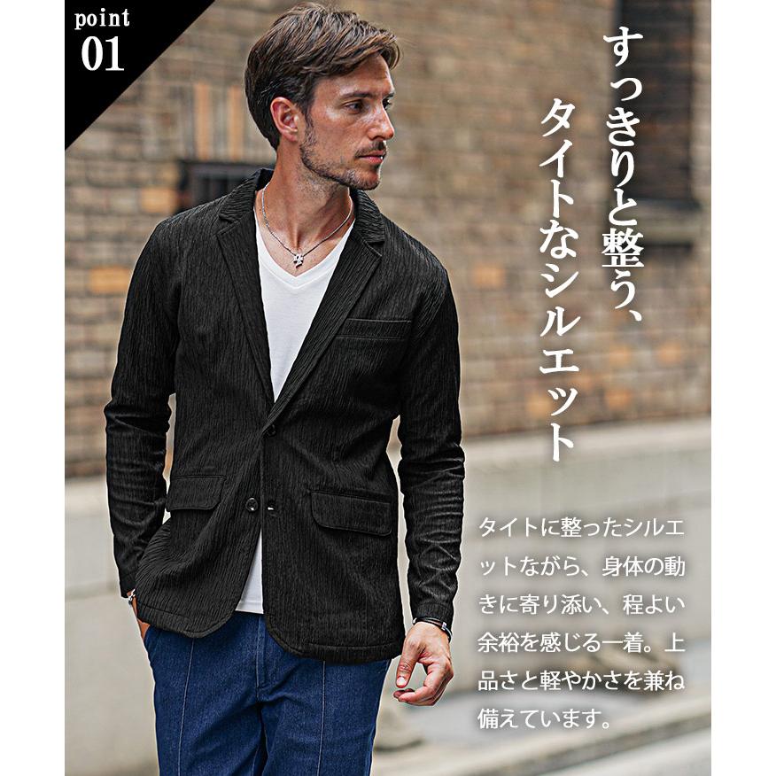 テーラードジャケット 46size 50%OFF【CAMBIO(カンビオ)】TR裾袖絞りオーバーサイズテーラード