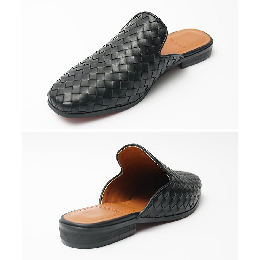 joker（ジョーカー） ミュール サンダル メンズ レザー 編み込み PU