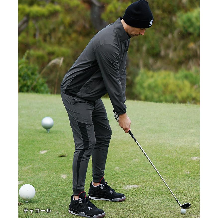 FR2 GOLF メンズパンツ 黒/白 FILA GOLF フィラゴルフ ゴルフウェア ロングパンツ メンズ ブランド