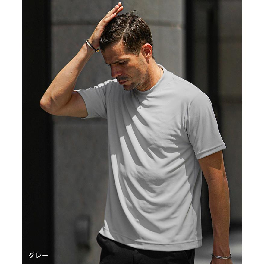 SOMEDIFF（サムディフ） 接触冷感 Tシャツ メンズ 半袖 汗染み防止