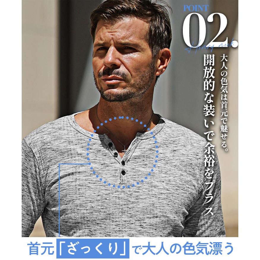joker（ジョーカー） ヘンリーネック Tシャツ メンズ ヘンリーネックT