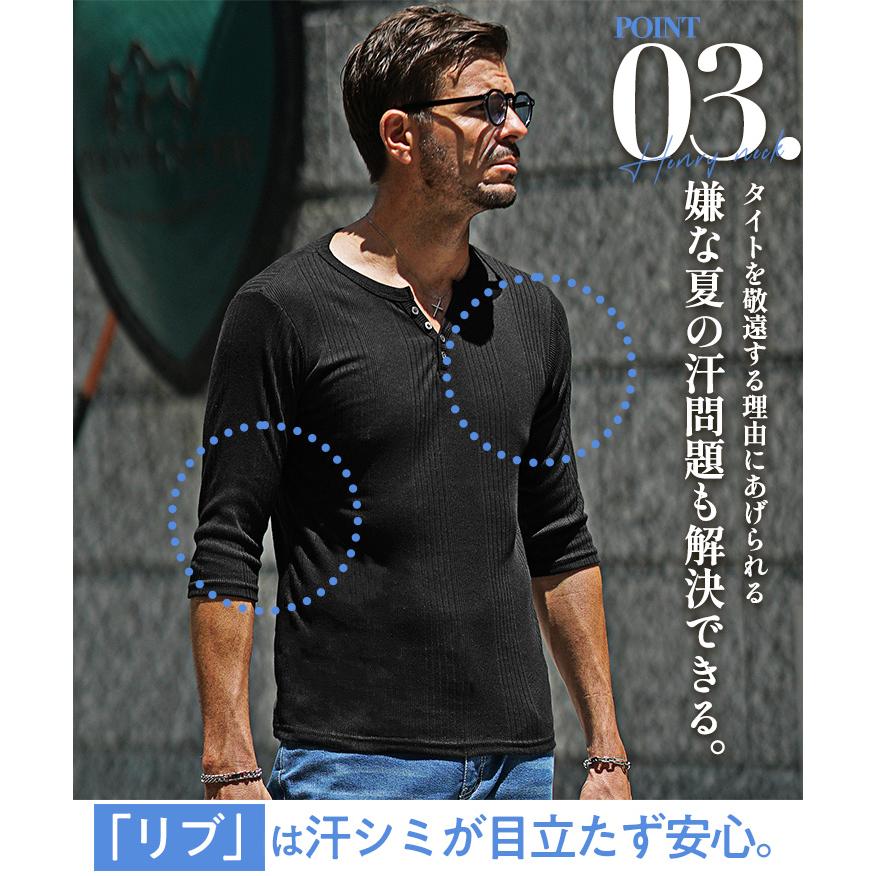 joker（ジョーカー） ヘンリーネック Tシャツ メンズ ヘンリーネックT