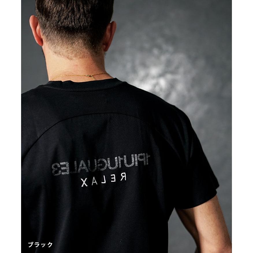 1PIU1UGUALE3 ブラック Tシャツ 新品 XL 1PIU1UGUALE3 RELAX ウノピゥウノウグァーレトレ リラックス ロゴT